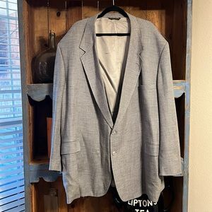 Men’s gray tweed blazer